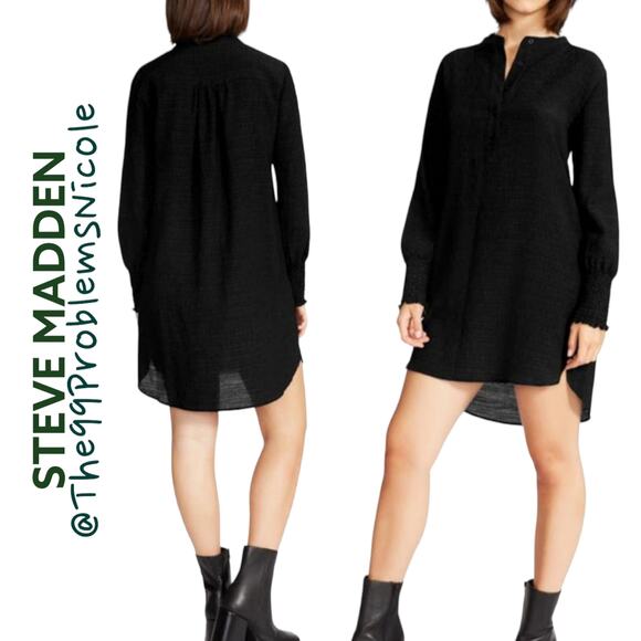 Steve Madden Emma Shift Dress with Long Sleeves - Picture 1 of 8